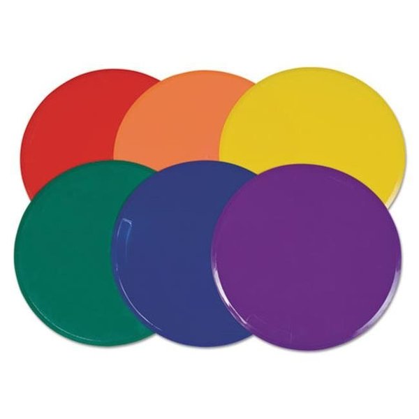 Happyhealth Extra Large Poly Marker Set; 12" Diameter; Assorted Colors; 6 Spots/Set HA39497